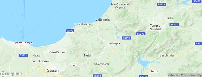Sedini, Italy Map