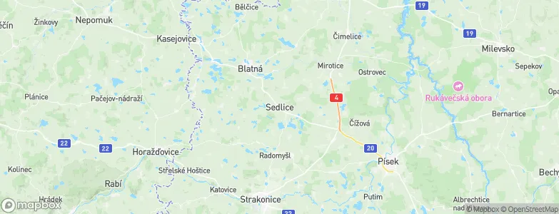 Sedlice, Czechia Map