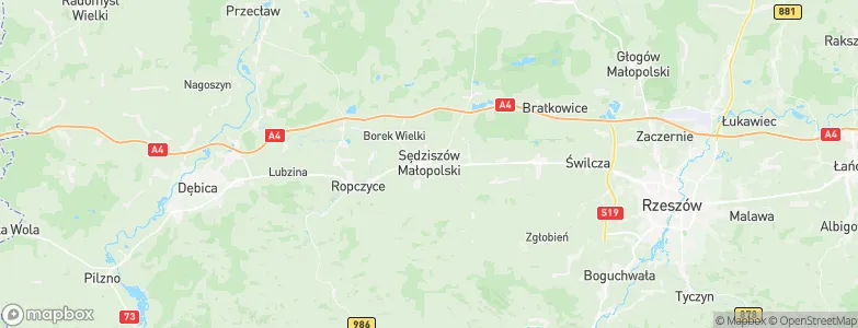 Sędziszów Małopolski, Poland Map