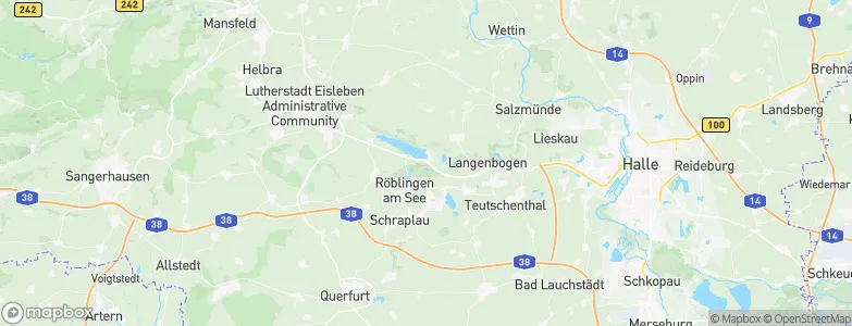 Seeburg, Germany Map