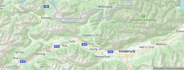 Seefeld in Tirol, Austria Map
