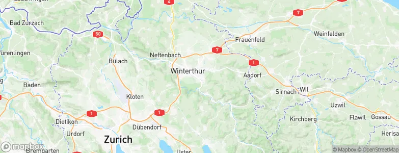 Seen (Kreis 3) / Waser, Switzerland Map