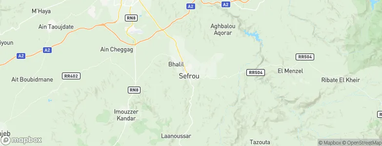 Sefrou, Morocco Map