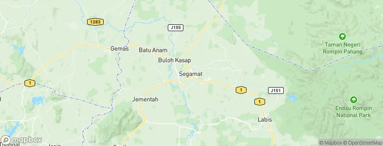 Segamat, Malaysia Map