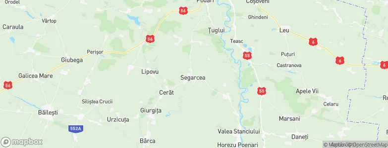 Segarcea, Romania Map