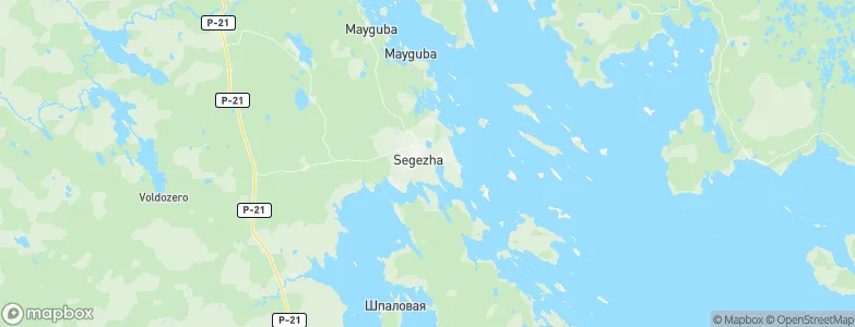 Segezha, Russia Map