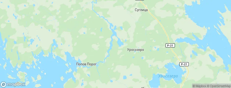 Segezha, Russia Map