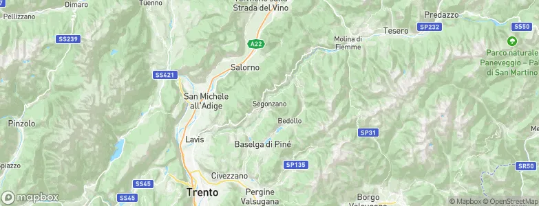 Segonzano, Italy Map