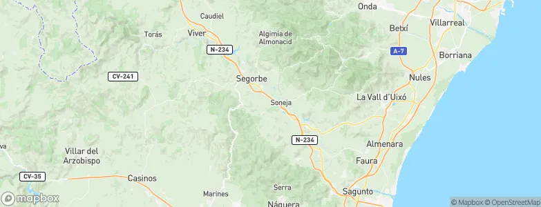 Segorbe, Spain Map