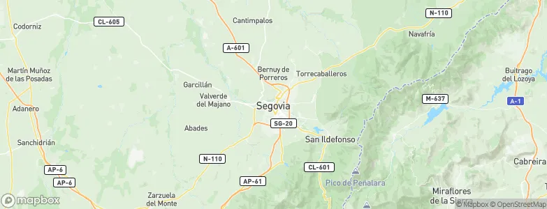 Segovia, Spain Map