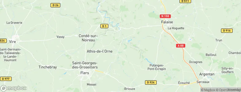 Ségrie-Fontaine, France Map