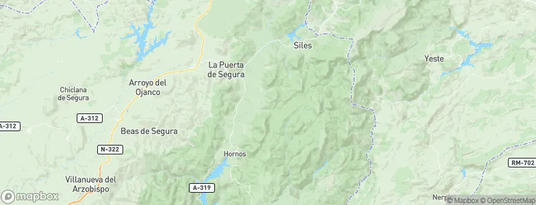 Segura de la Sierra, Spain Map