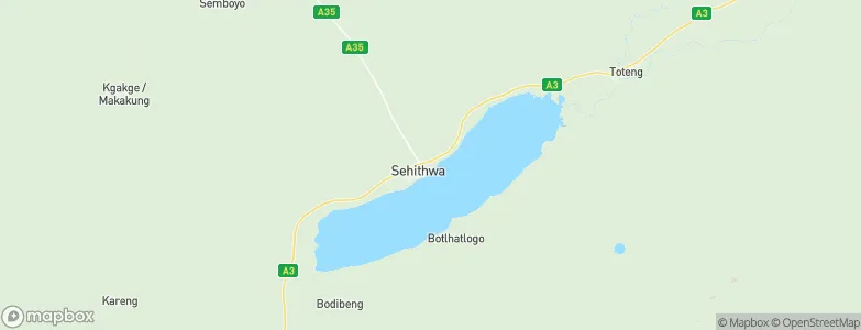 Sehithwa, Botswana Map