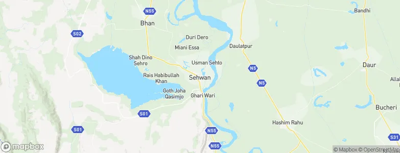 Sehwan, Pakistan Map