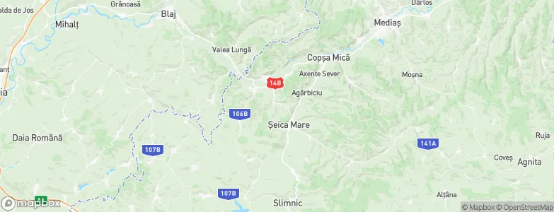 Şeica Mică, Romania Map