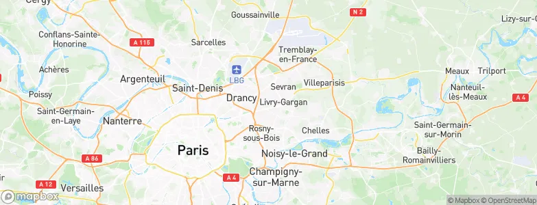 Seine-Saint-Denis, France Map