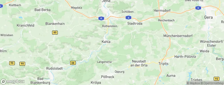 Seitenroda, Germany Map