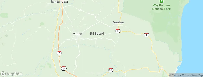 Sekampung, Indonesia Map