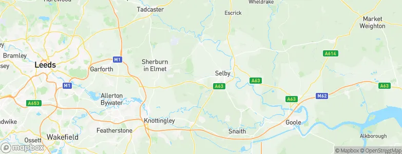 Selby District, United Kingdom Map