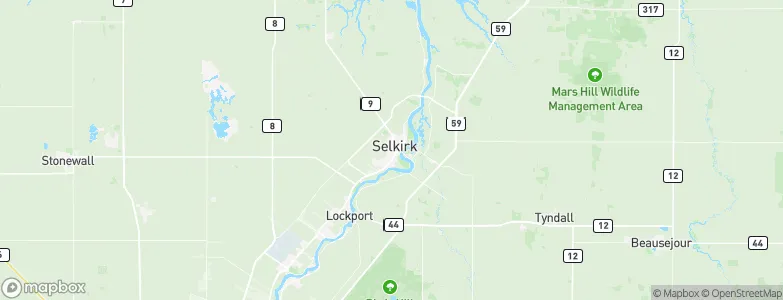 Selkirk, Canada Map