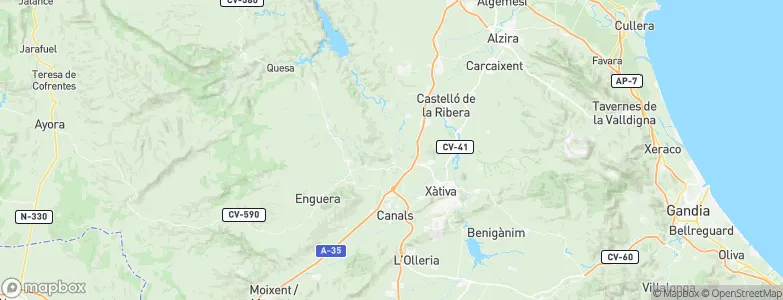 Sellent, Spain Map