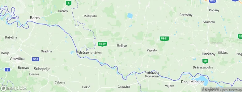 Sellye, Hungary Map