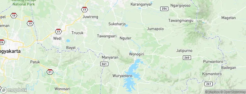 Selogiri, Indonesia Map
