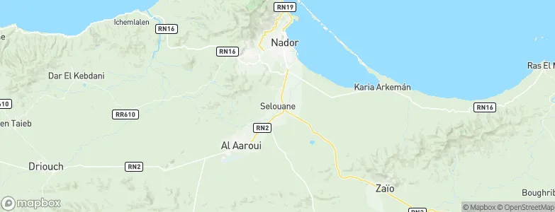 Selouane, Morocco Map