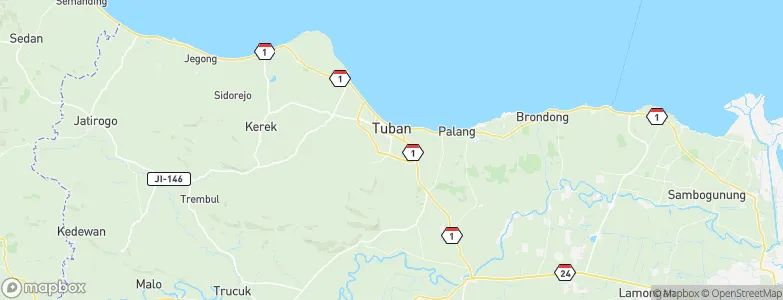 Semanding Barat, Indonesia Map