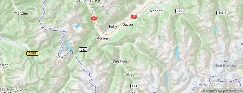 Sembrancher, Switzerland Map