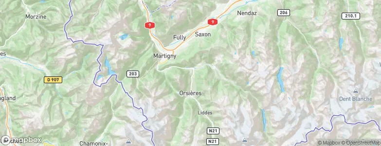 Sembrancher, Switzerland Map