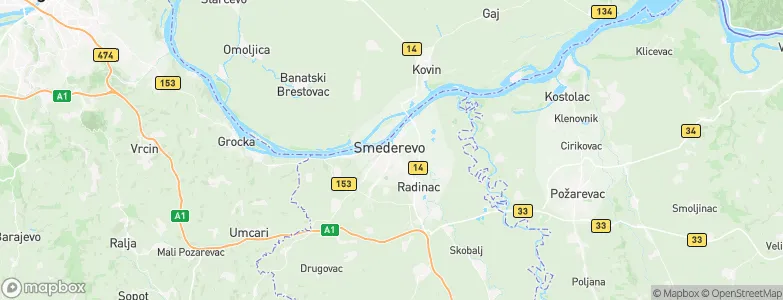 Semendria, Serbia Map