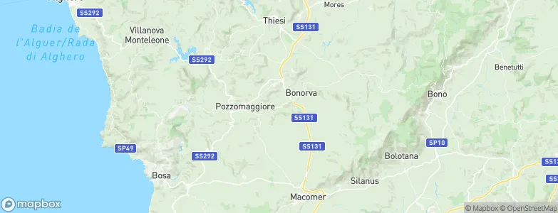 Semestene, Italy Map