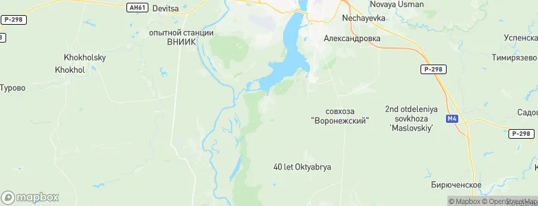 Semilukskiye Vyselki, Russia Map