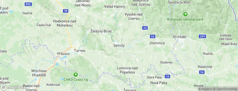 Semily, Czechia Map