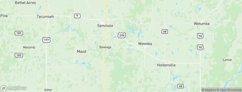 Seminole, United States Map