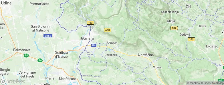 Šempas, Slovenia Map