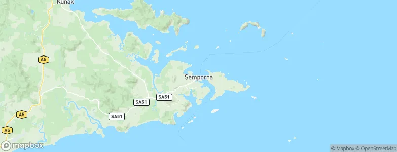 Semporna, Malaysia Map