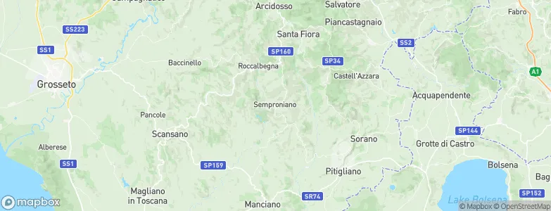 Semproniano, Italy Map