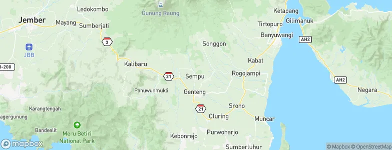 Sempu, Indonesia Map