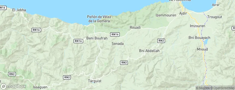 Senada, Morocco Map