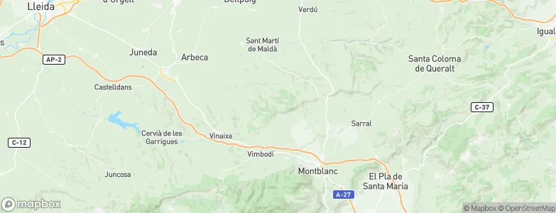 Senan, Spain Map