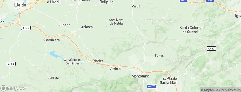 Senan, Spain Map