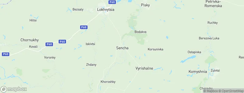 Sencha, Ukraine Map