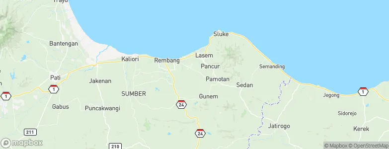 Sendangagung, Indonesia Map