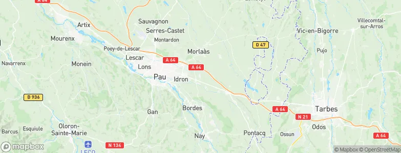 Sendets, France Map