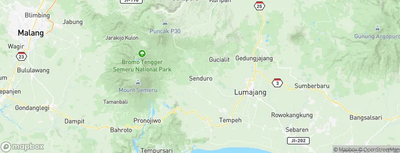 Senduro, Indonesia Map