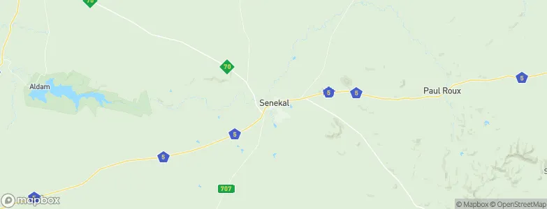 Senekal, South Africa Map