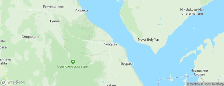 Sengiley, Russia Map