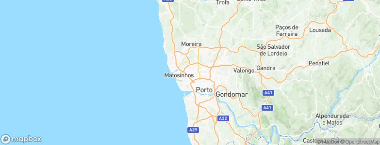 Senhora da Hora, Portugal Map